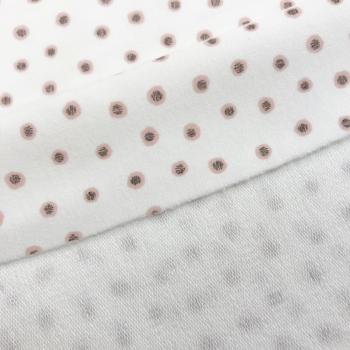 Hilco Sommersweat Dots weiß rosa